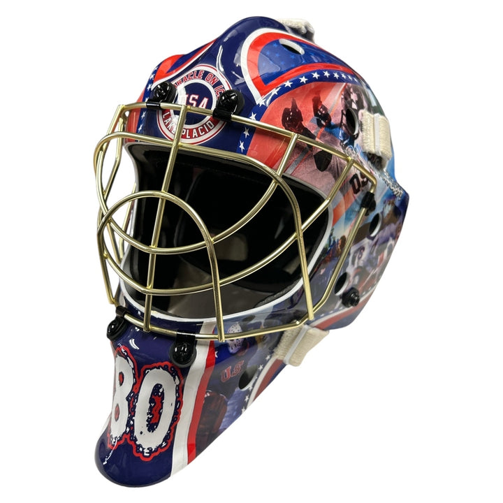 USA Hockey 1980 Gold Full Size Goalie Mask