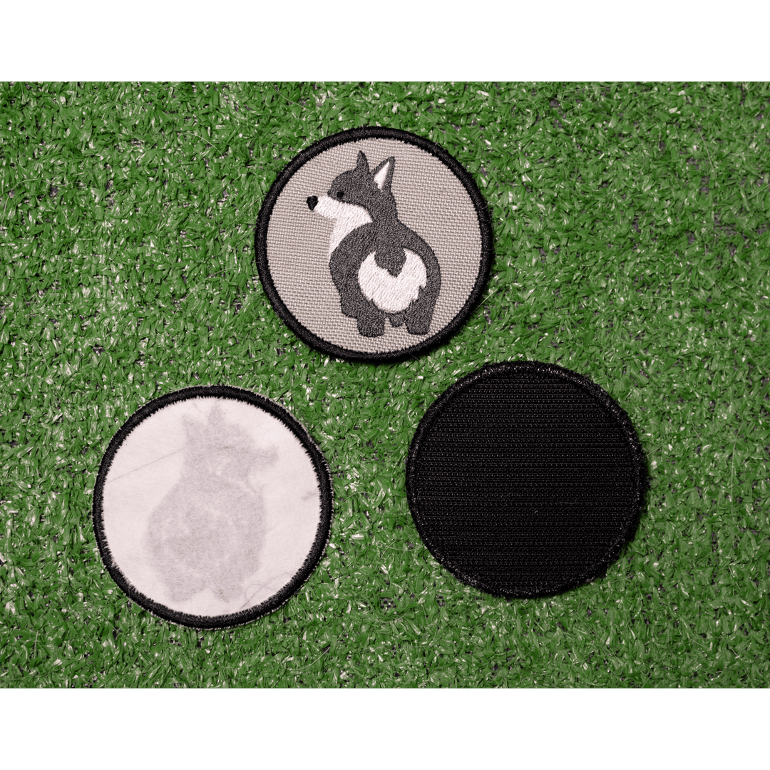 K9 Sport Sack Gray Corgi Bum Patch
