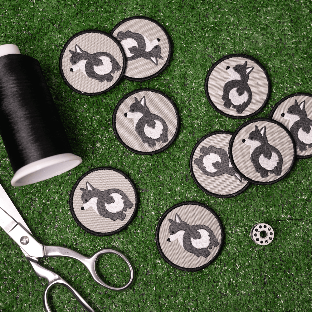 K9 Sport Sack Gray Corgi Bum Patch