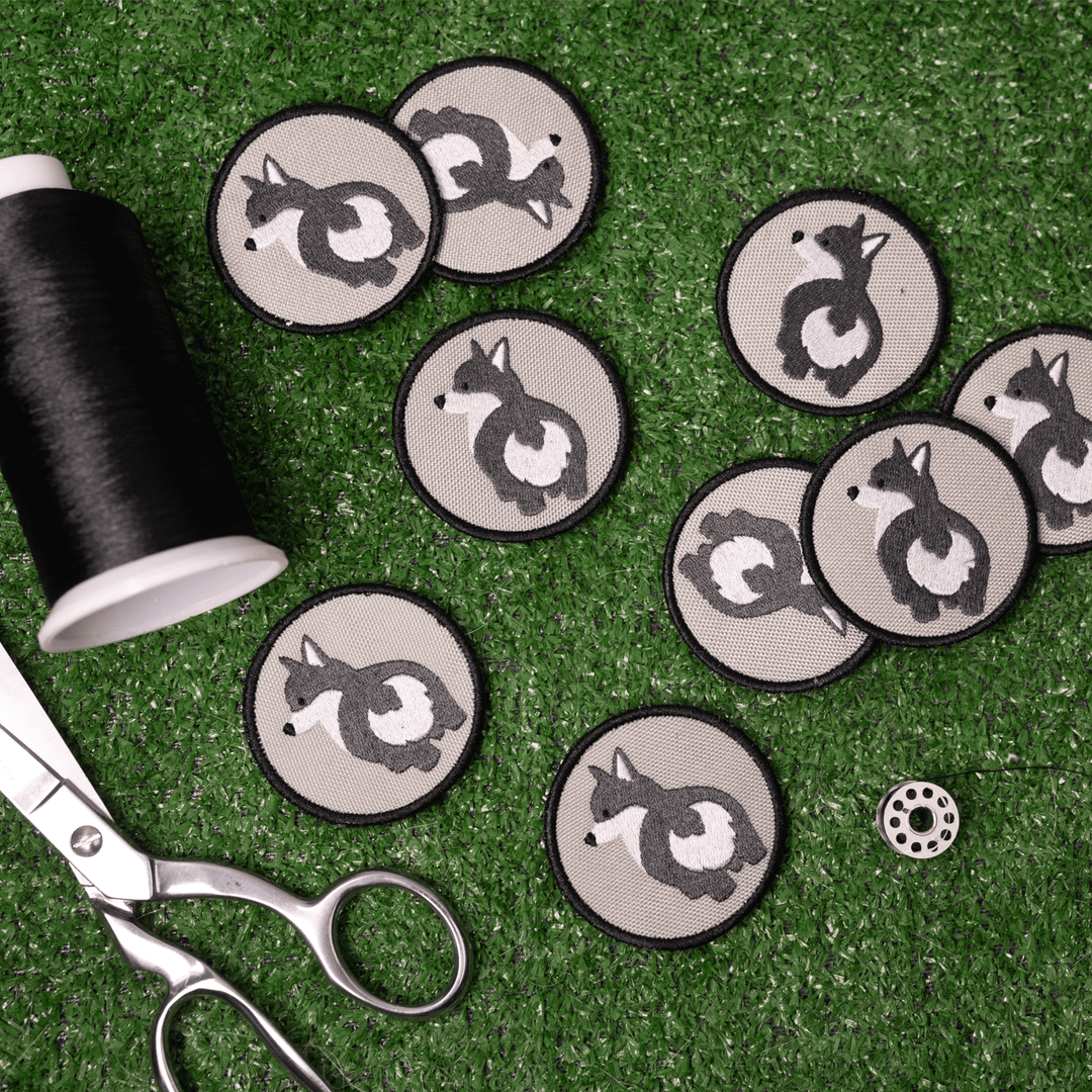 K9 Sport Sack Gray Corgi Bum Patch