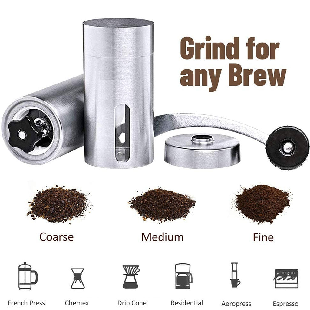 Coast Roast Manual Coffee Grinder – Ceramic Burr, Portable