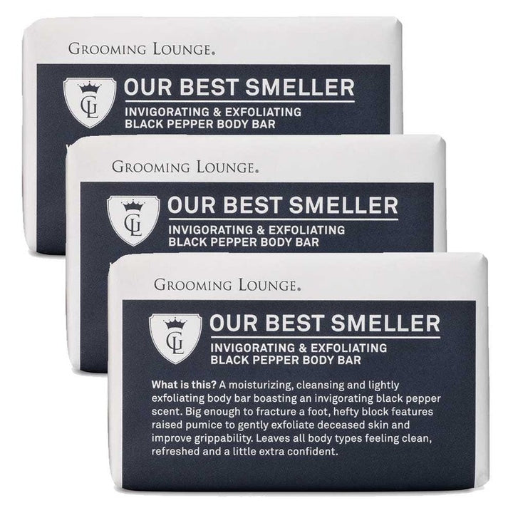 Grooming Lounge Our Best Smeller Body Bar 3-Pack Save $5