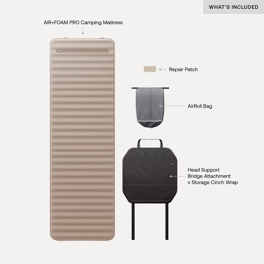 Luno® AIR+FOAM PRO Camping Mattress