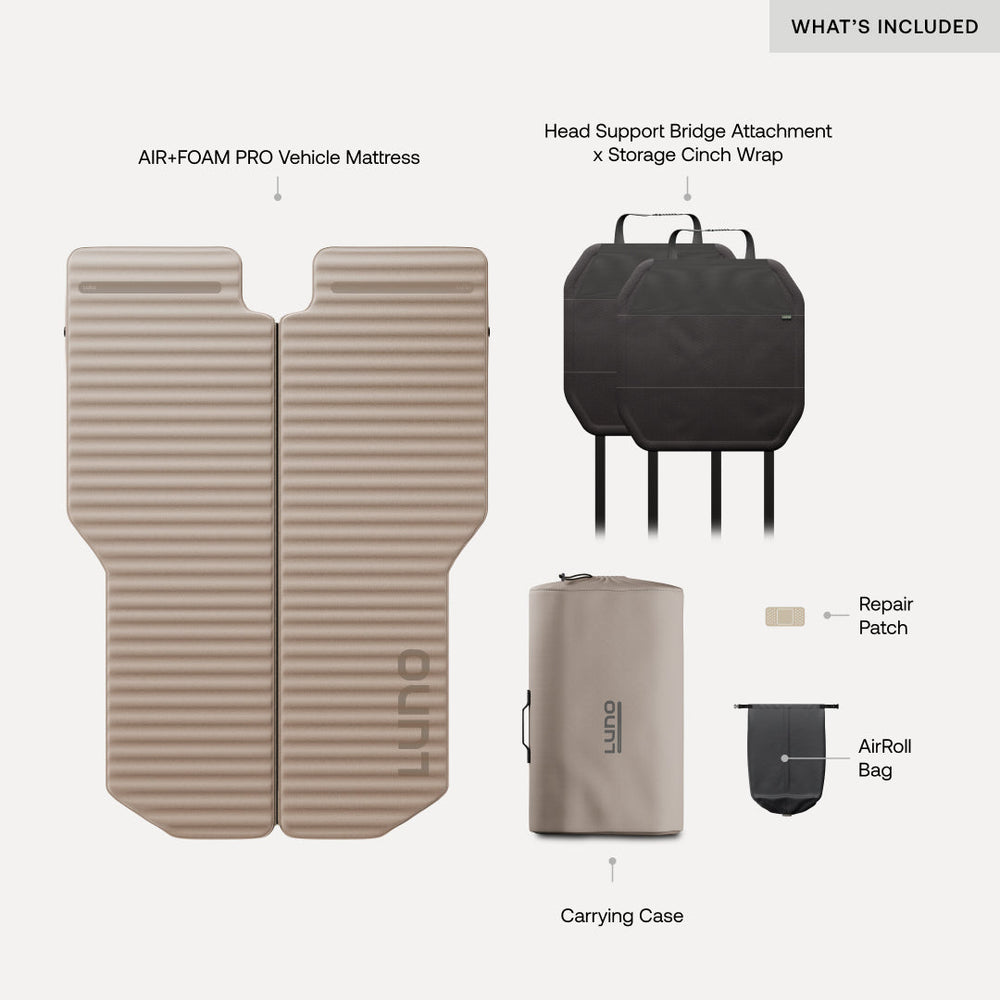 Luno® AIR+FOAM PRO Jeep Wrangler Mattress