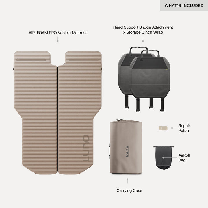 Luno® AIR+FOAM PRO Jeep Wrangler Mattress