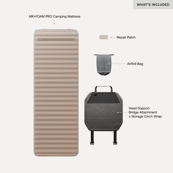 Luno® AIR+FOAM PRO Camping Mattress