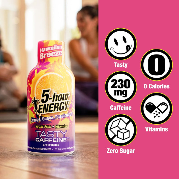 5-hour Energy Hawaiian Breeze Flavor Extra Strength 5-hour ENERGY Shots