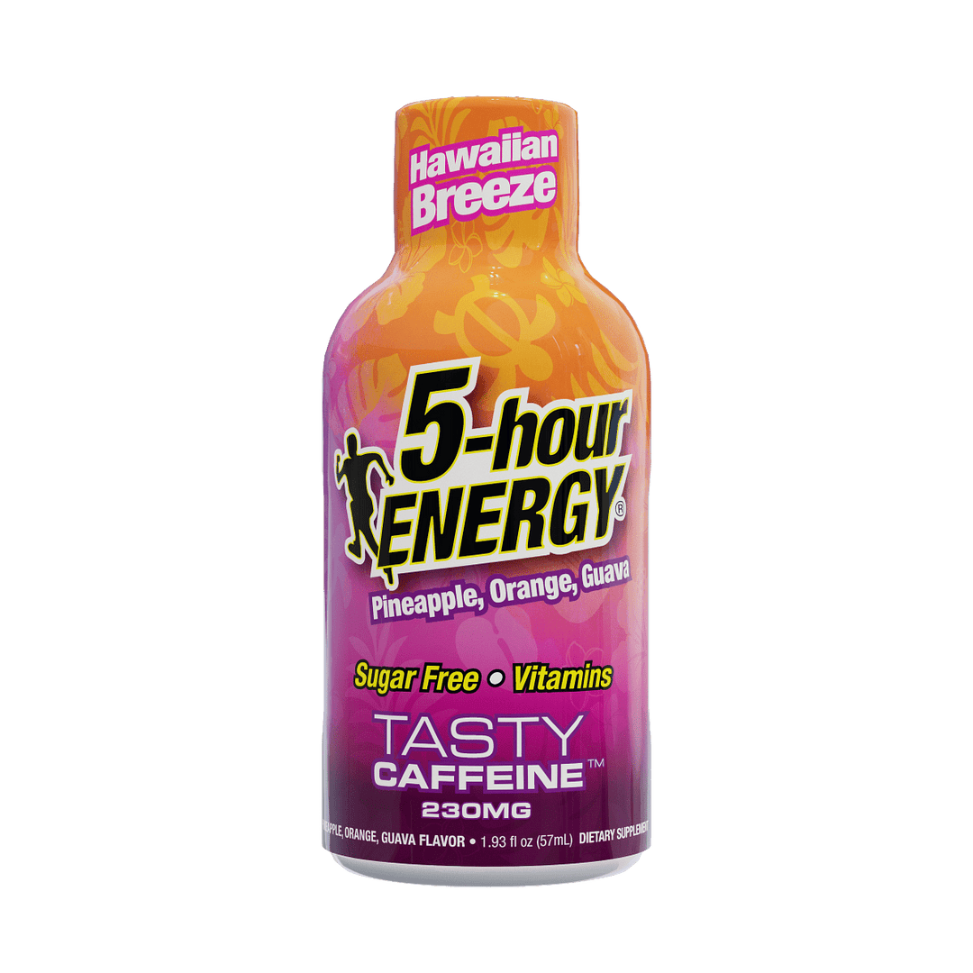 24 Pack Hawaiian Breeze Energy Shots - Extra Strength