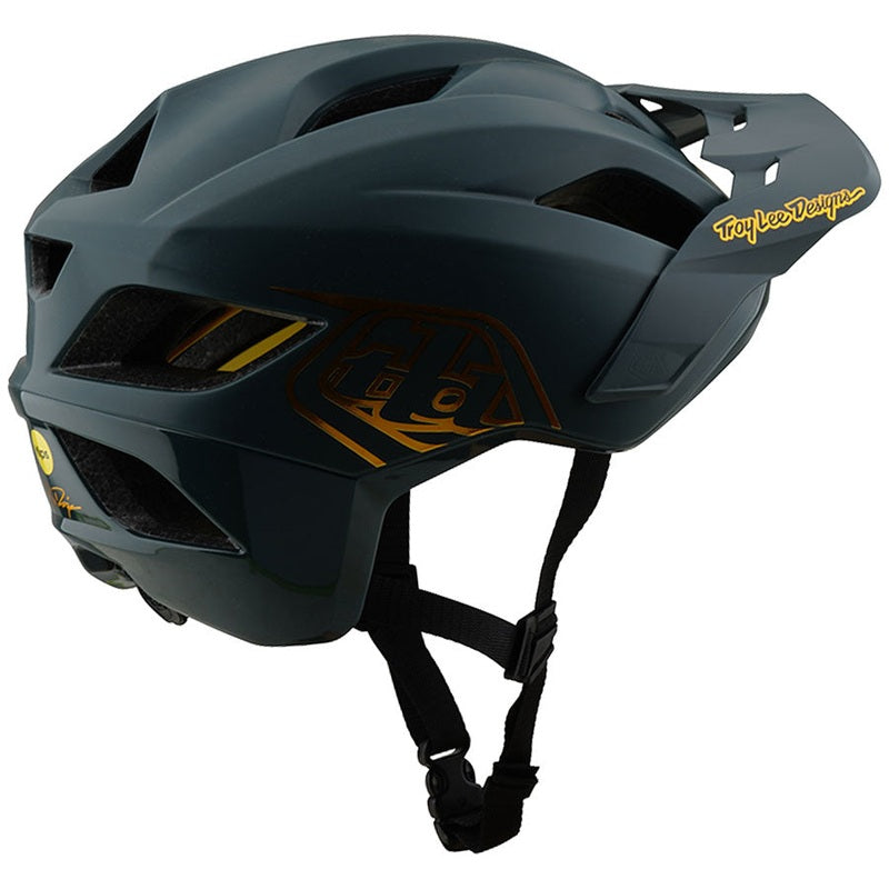Troy Lee Designs Flowline Helmet – Point Gray/Gold