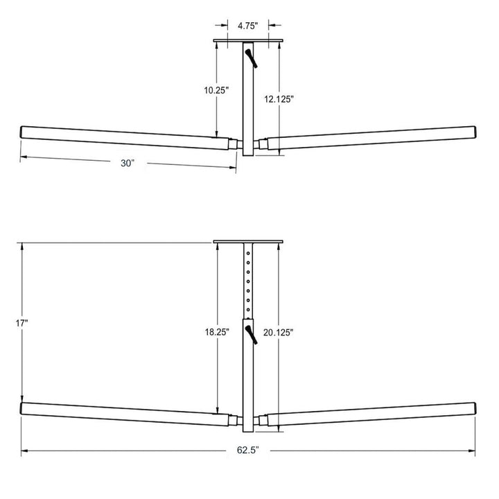 Hi-Port 2 Adjustable Ceiling Storage Rack for SUPs