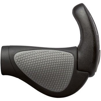 Ergon GP2 Grips - Twistshift, Small, Black/Gray