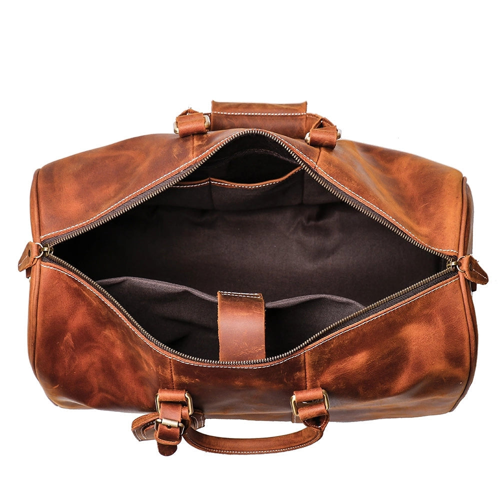 The Brandt Weekender | Small Leather Duffle Bag