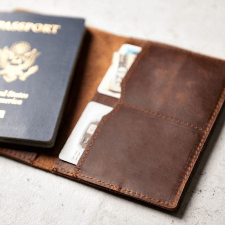 Priam Handmade Leather Passport Cover