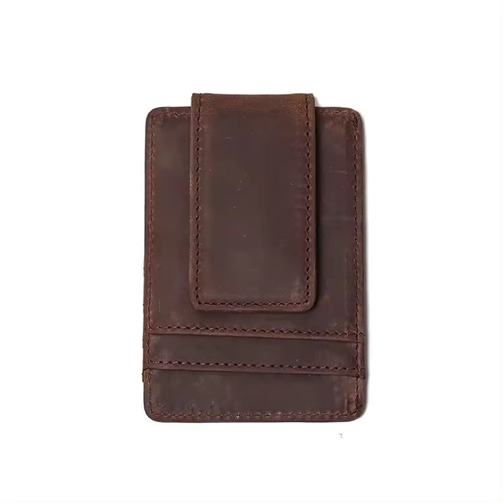 The Walden | Handmade Leather Front Pocket Wallet with Money Clip