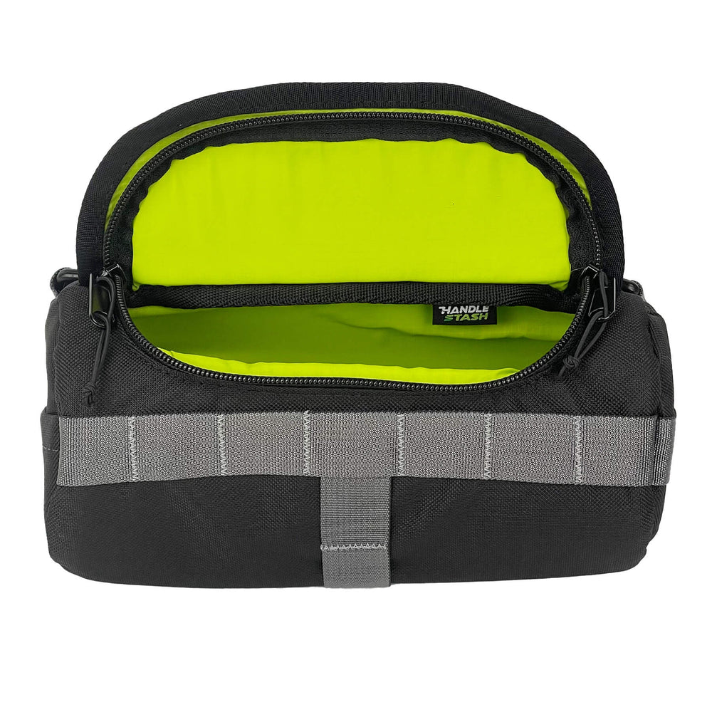 Handlebar Bag - Black & Green Burrito