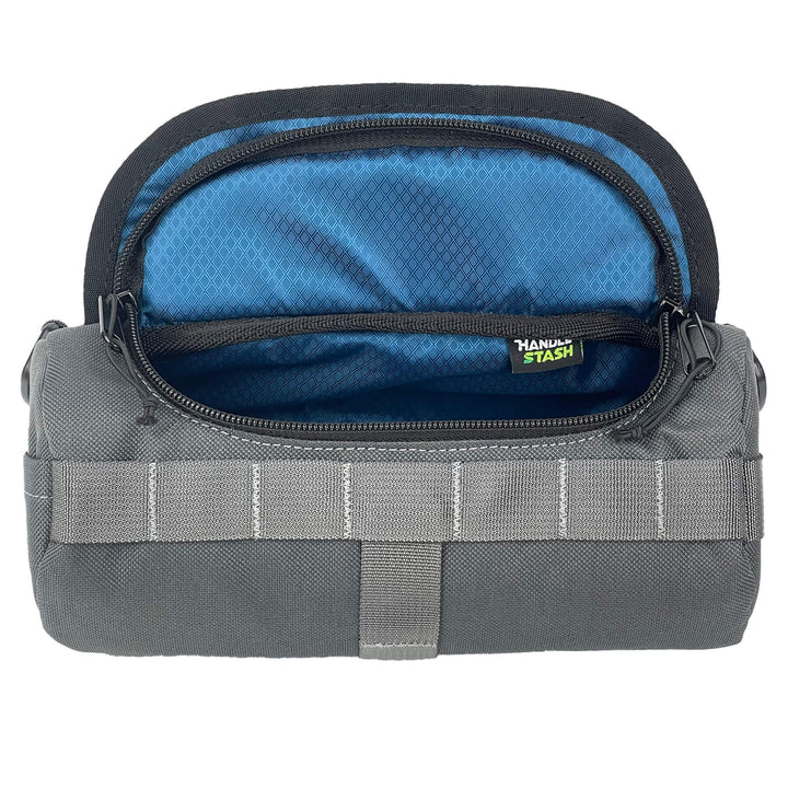 Handlebar Bag - Charcoal & Blue Burrito