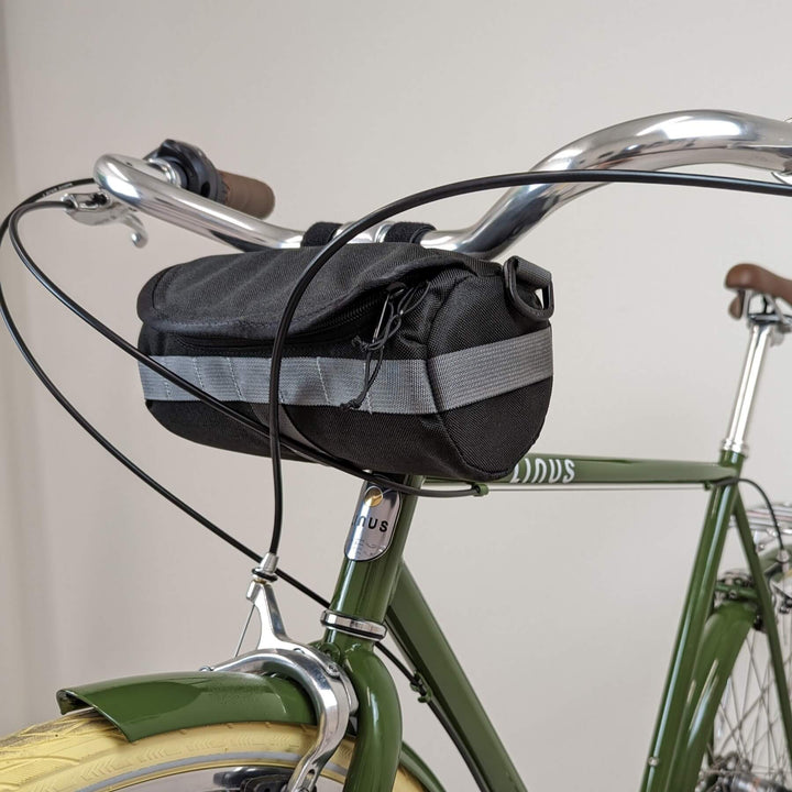 Handlebar Bag - Black & Green Burrito