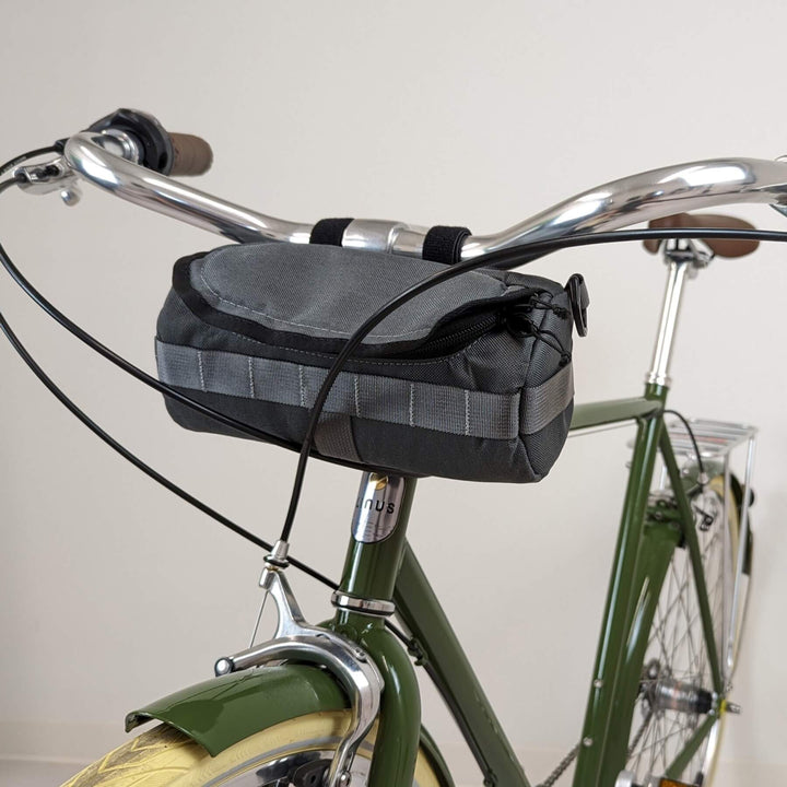 Handlebar Bag - Charcoal & Blue Burrito