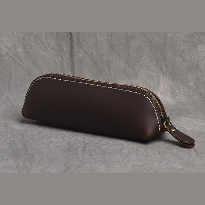 The Paavo Leather Pen Case | Leather Makeup Pouch