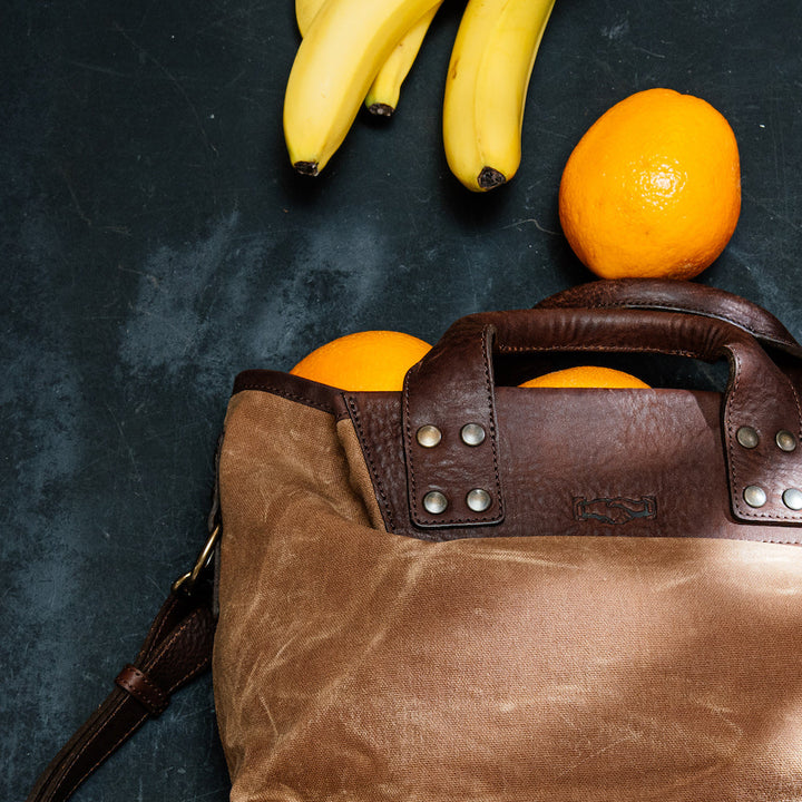 Heritage Waxed Canvas Medium Ice Block Tote Bag