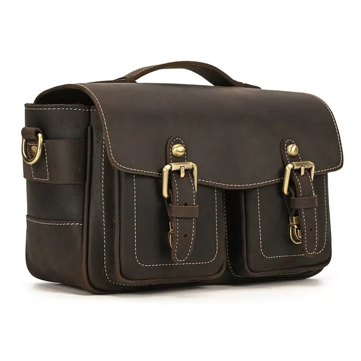 The Faust Leather Camera Bag | Crossbody Vintage Camera Messenger Bag