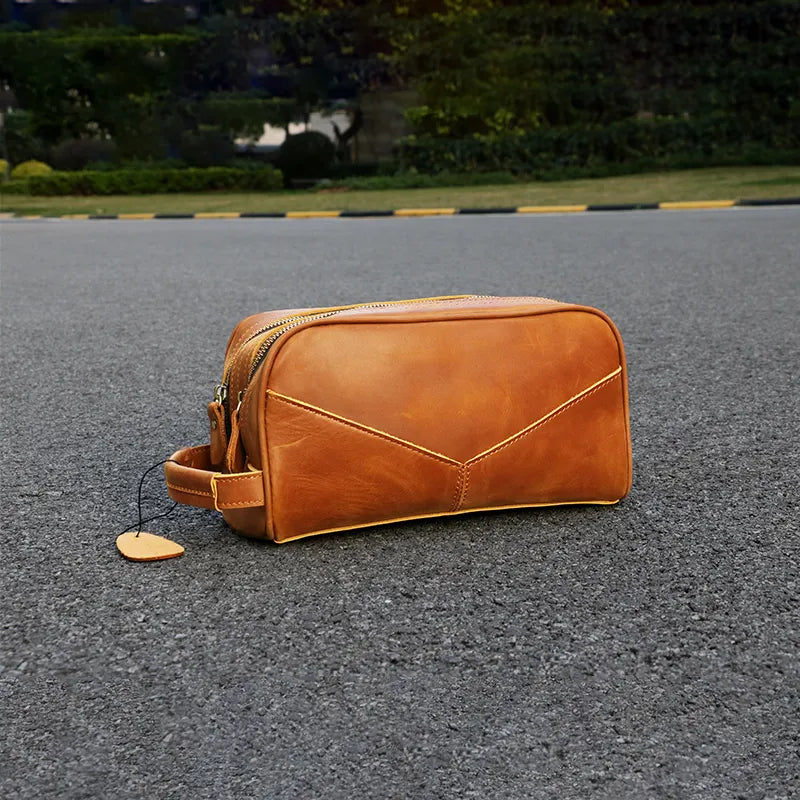 The Nomad Toiletry Bag | Genuine Leather Travel Toiletry Bag