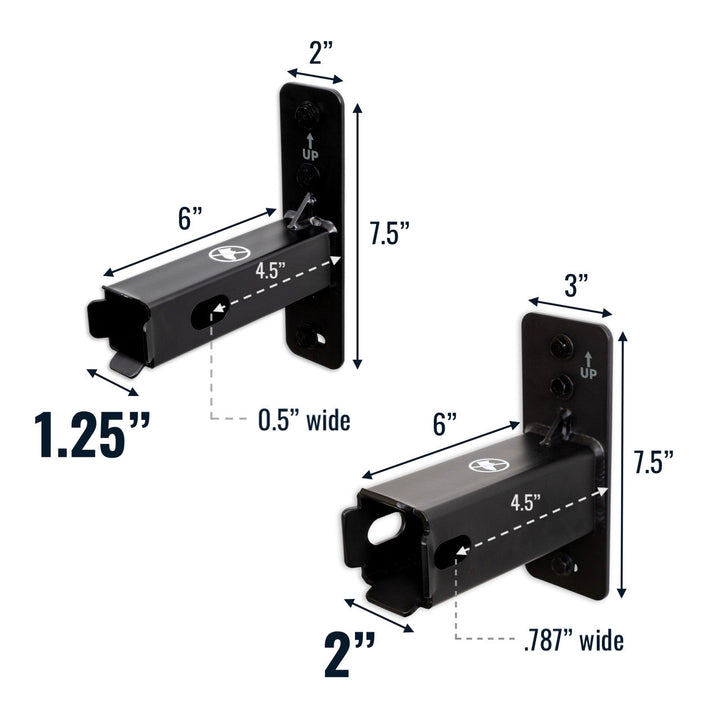 2" Hitch Wall Mount Rack for Efficient Bike Storage