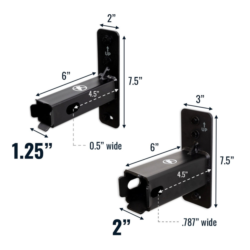 Hitch Wall Mount Rack for Bike and Cargo Storage