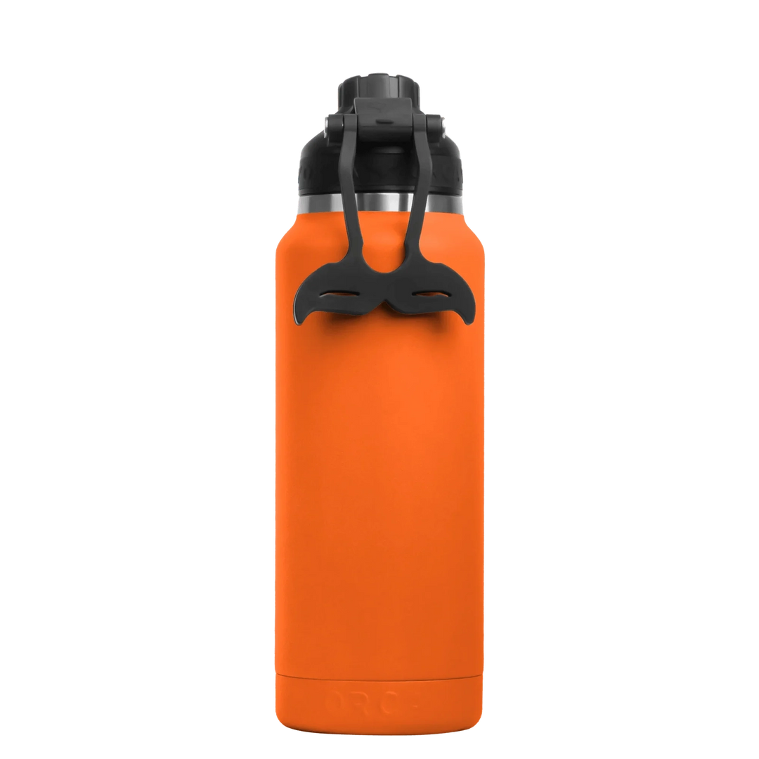 TRAPSKI HYDRA™ 34OZ Water Bottle with Powder Coat Finish & Silicone Grip Whale Tale Handle