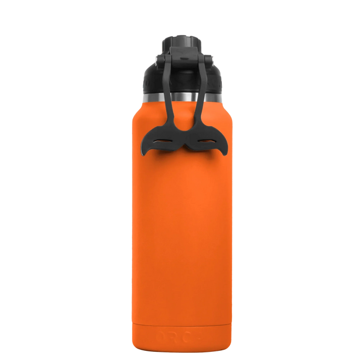 TRAPSKI HYDRA™ 34OZ Water Bottle with Powder Coat Finish & Silicone Grip Whale Tale Handle