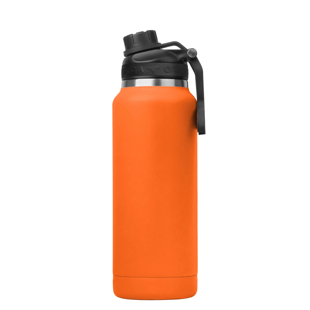 TRAPSKI HYDRA™ 34OZ Water Bottle with Powder Coat Finish & Silicone Grip Whale Tale Handle