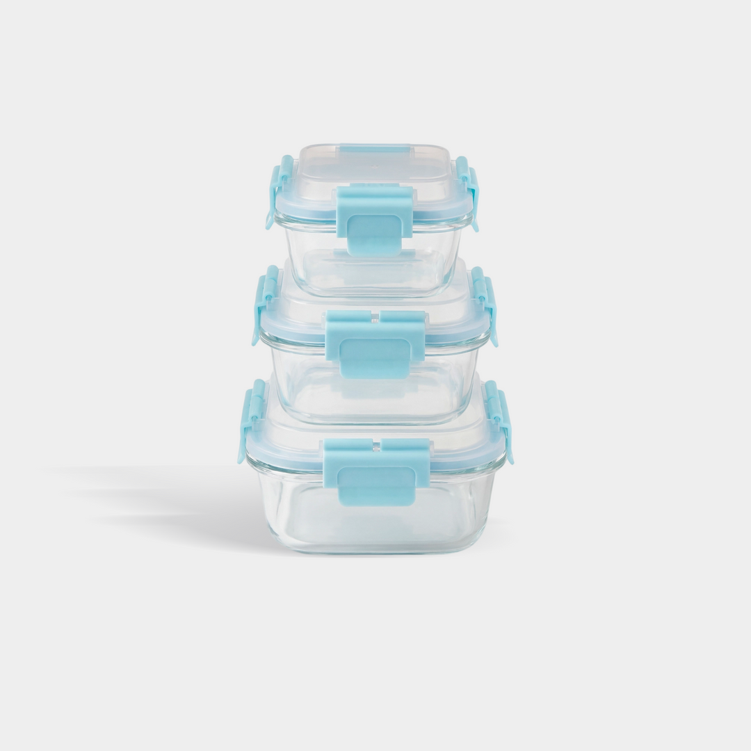 High Top Lid Square Containers