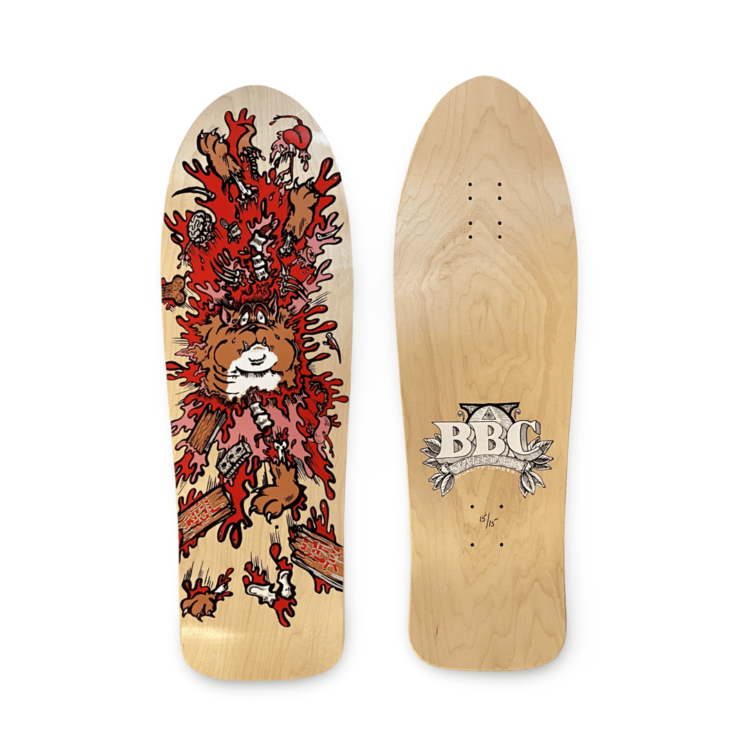 Monty Nolder BBC Exploded Bulldog #3 Limited Edition Deck 10.2"x32" HAND-PAINTED 1 of 15