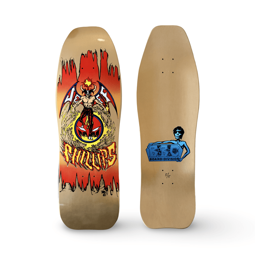 Jeff Phillips DevilMan METALLIC GOLD Limited Edition, BBC Deck HAND-PAINTED 1 of 5