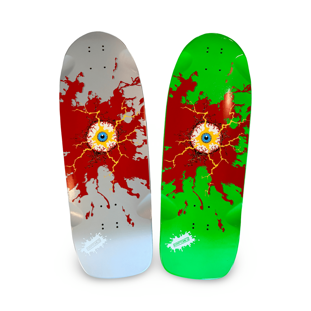 Limited Edition Hand-Painted Electric Eye Skateboard Deck
