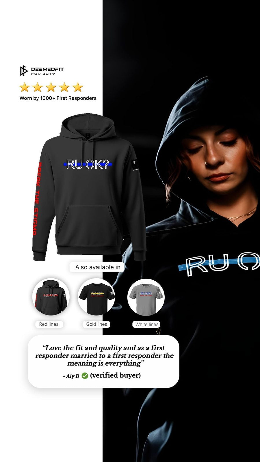 DeemedFit Stigma-Breaking Hoodie