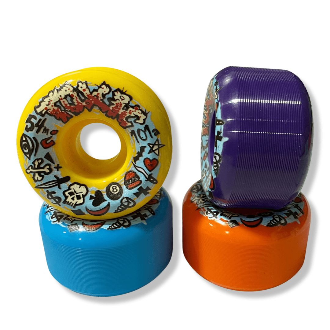 Toxic Team 54mm Hard Skateboard Wheels
