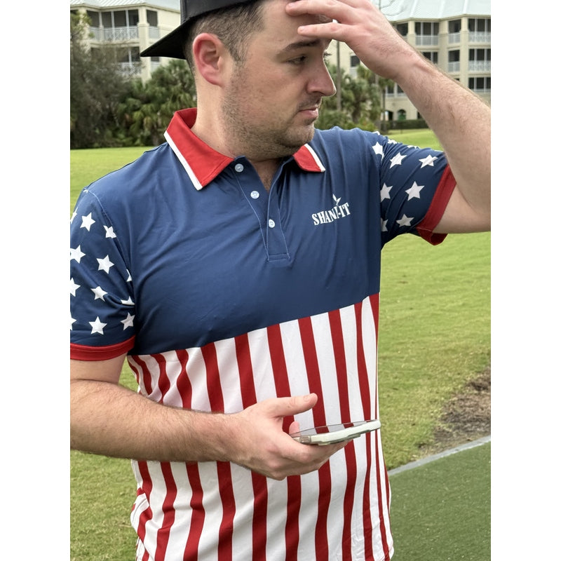 Shank it Golf Merica Polo