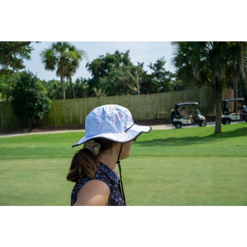 Shank it Golf White Paint Bucket Hat