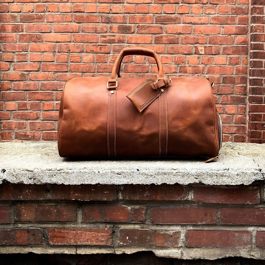 The Dagny Weekender | Large Leather Duffle Bag