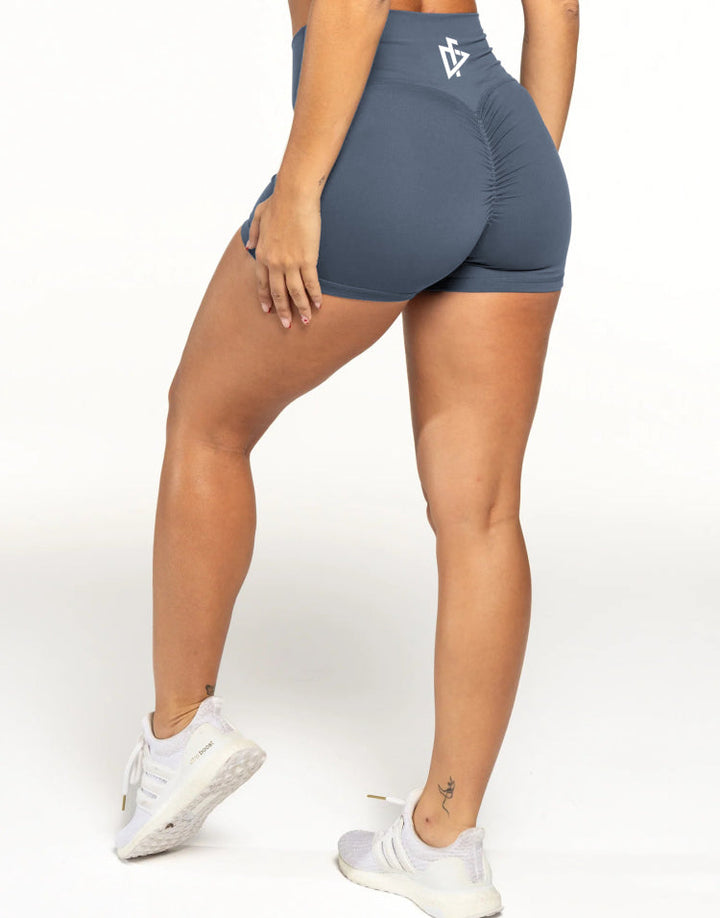 DeemedFit Women's Luxe Seamless Shorts Gray