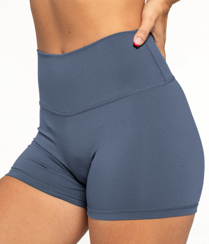 DeemedFit Women's Luxe Seamless Shorts Gray