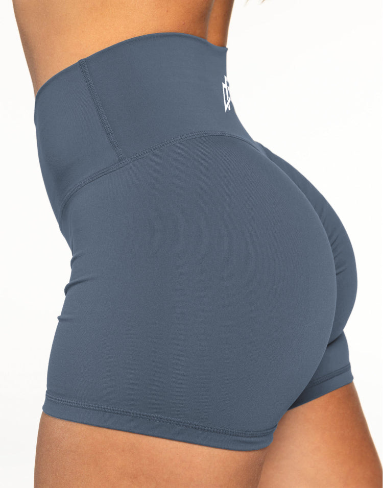 DeemedFit Women's Luxe Seamless Shorts Gray