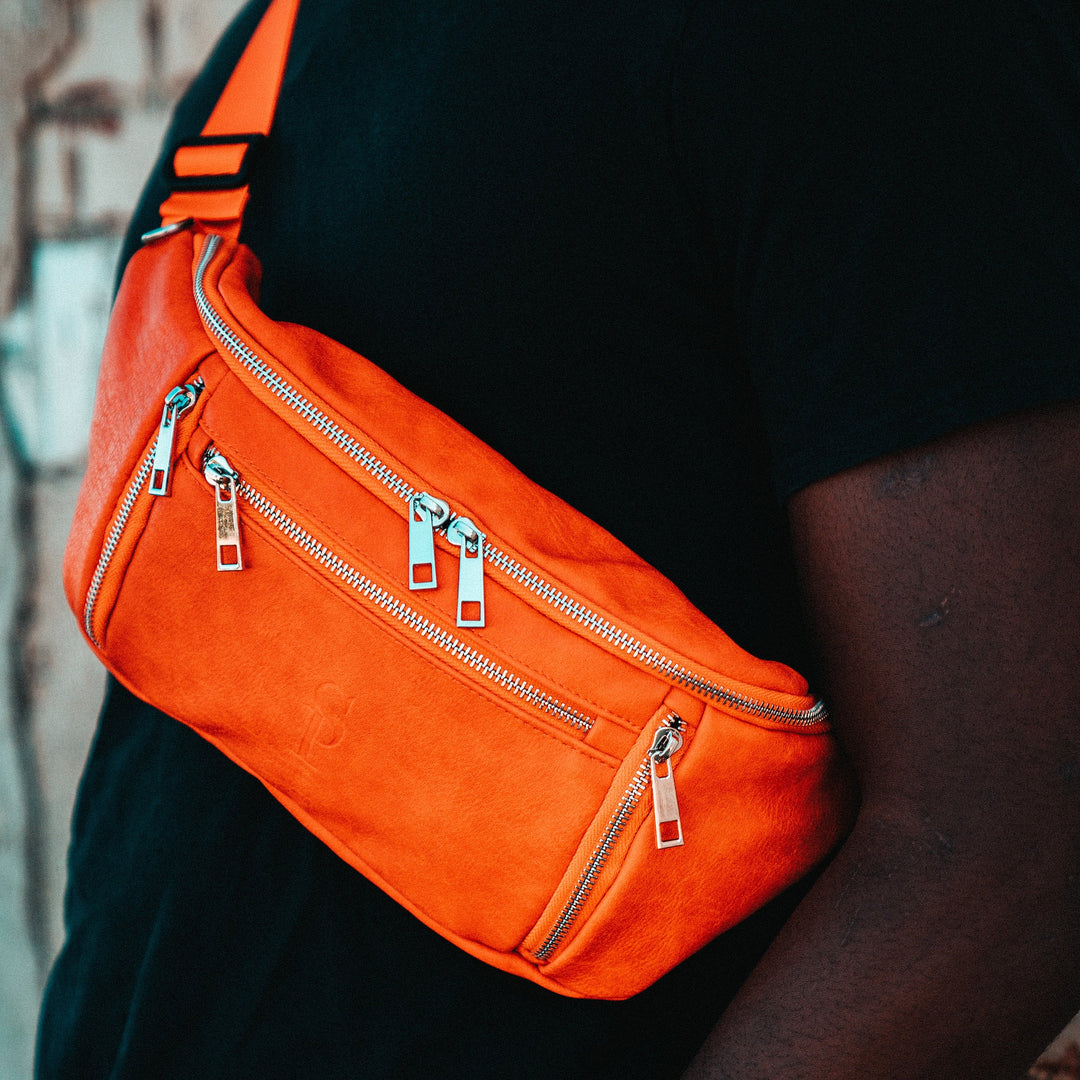 Sole Premise Orange Cross Sling Bag