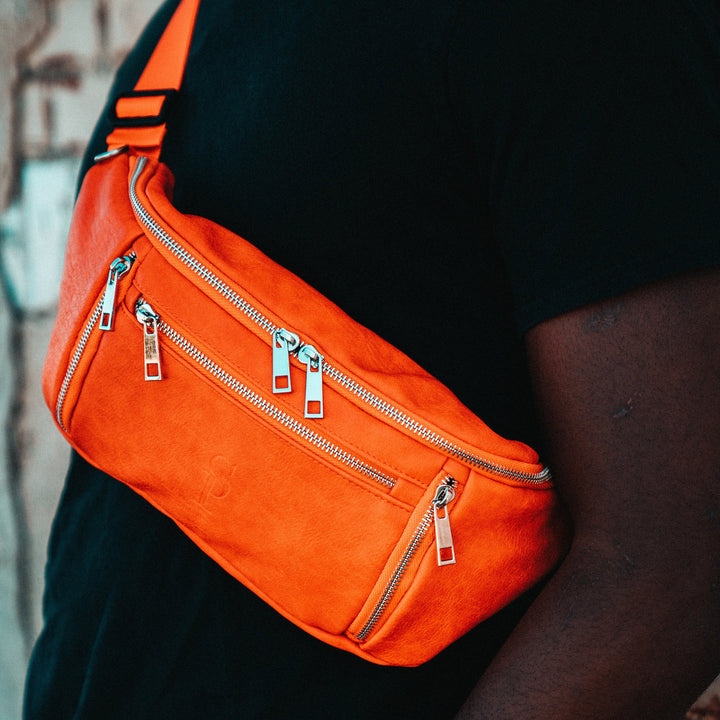 Sole Premise Orange Cross Sling Bag