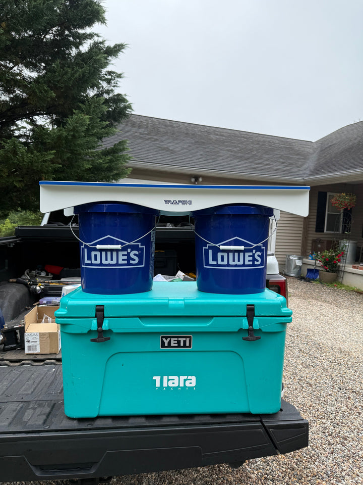 TRAPSKI Premium Double Bucket 33" Raised Fillet Table Cutting Board | Made in the USA