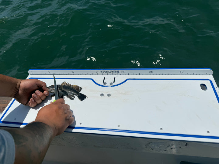 TRAPSKI Premium Double Bucket 33" Raised Fillet Table Cutting Board | Made in the USA