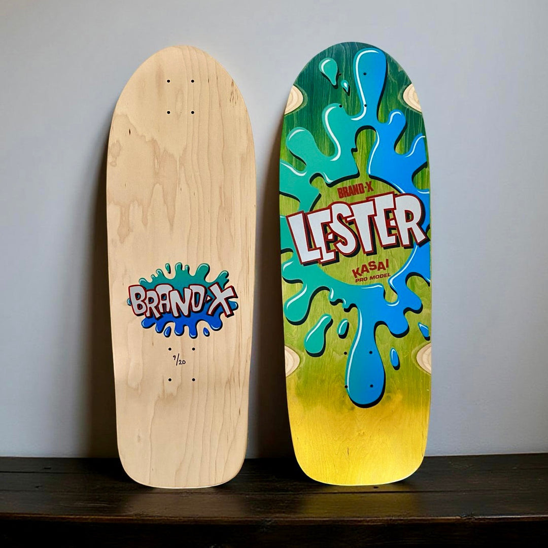 Lester Kasai 10”x30” Double Fade, Limited Edition, HAND PAINTED Deck 1 of 20