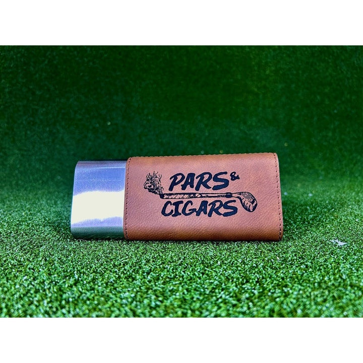 Shank it Golf Pars & Cigars Cigar Holder/Flask