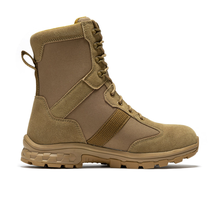 ROCKROOSTER Colmar Coyote 8 inch Suede Leather Waterproof Tactical &amp; Military Boots AB500